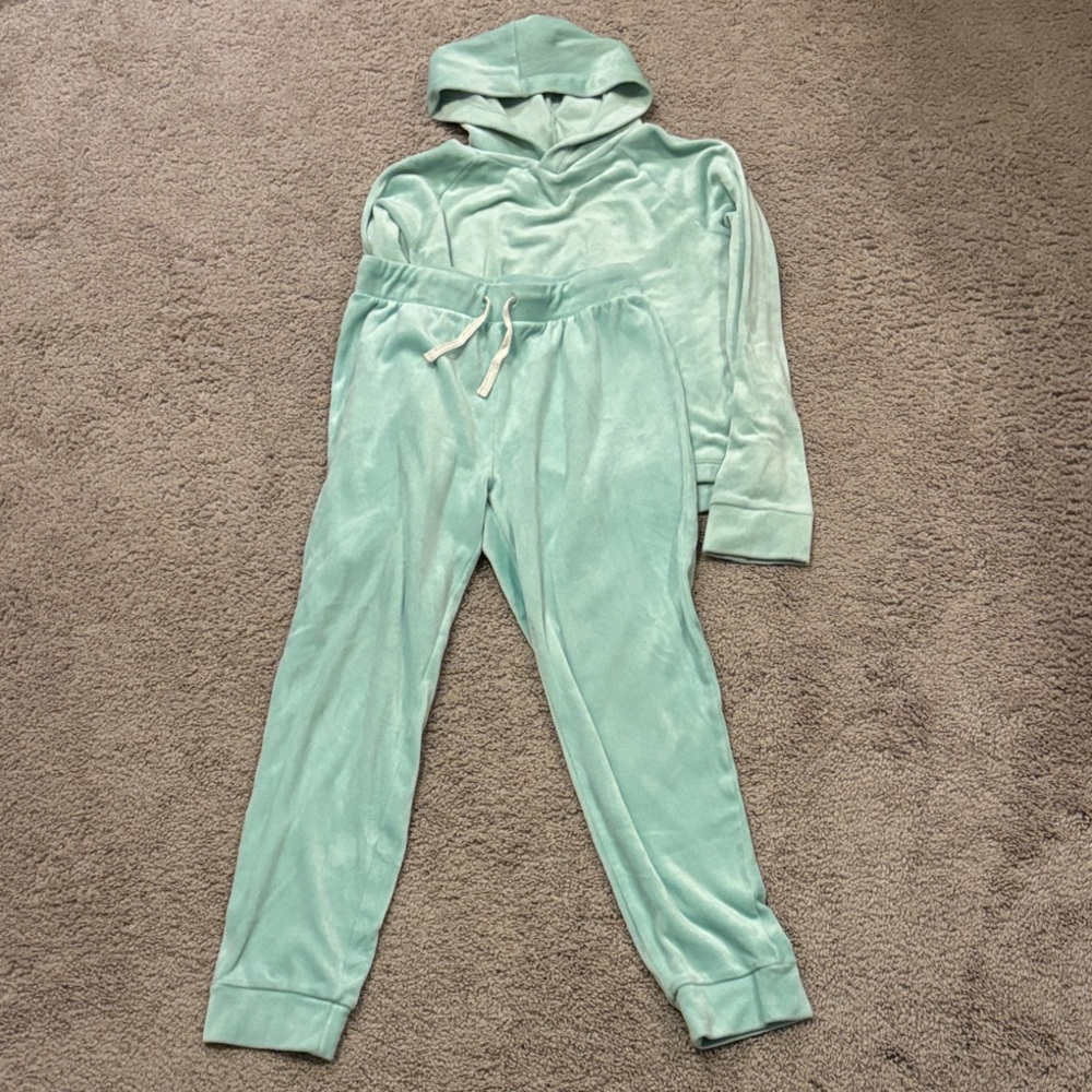 Crewcuts Kids Teal PJ Set